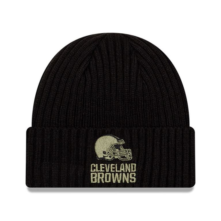 Gorras New Era Beanies Negros - Cleveland s NFL Salute To Service 03254QRYO